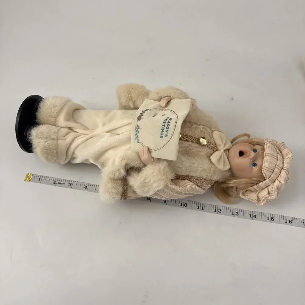 Vintage Christmas Carolers Boy Girl Figurines 15